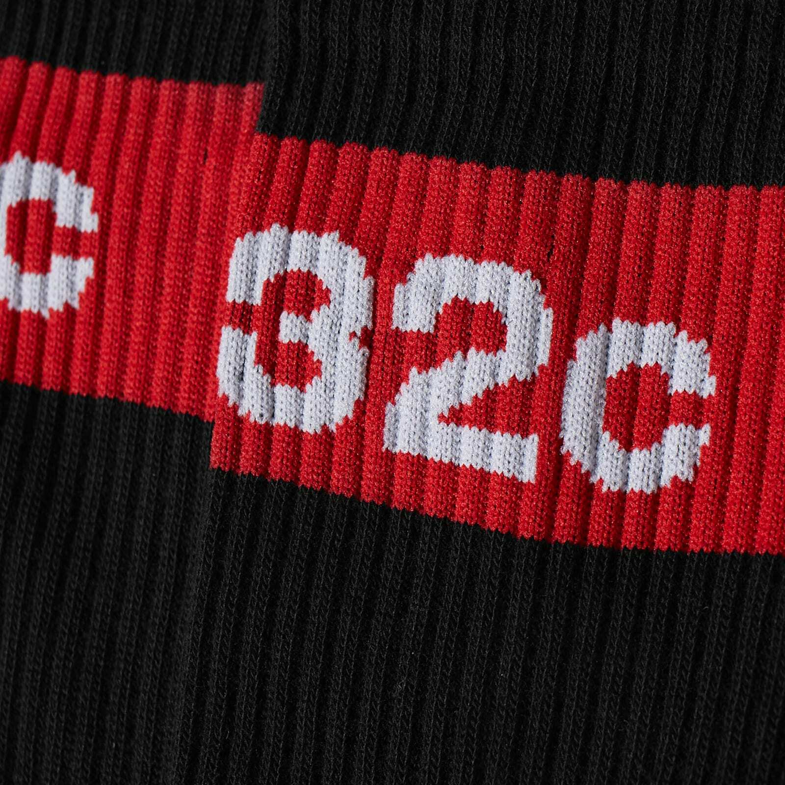 032c Tape Logo Sock in Black 032c