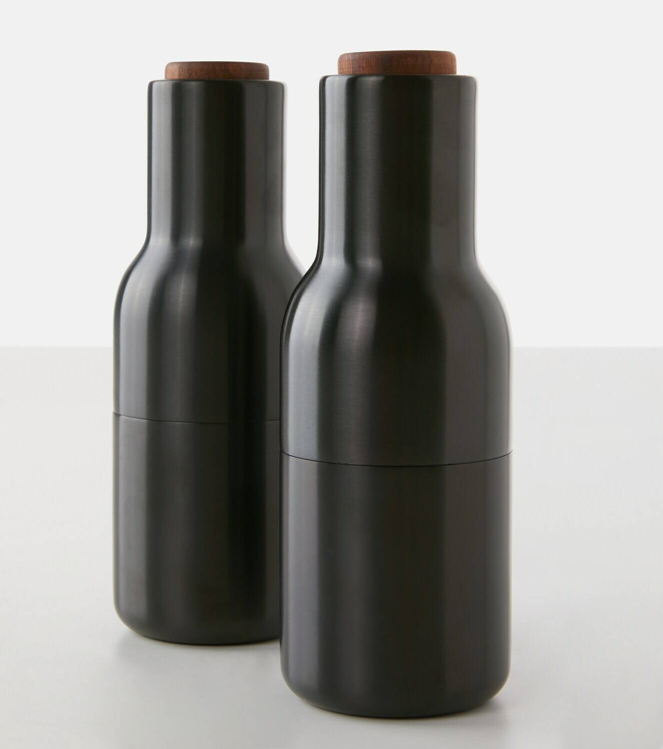 Menu Bottle salt and pepper grinders Menu