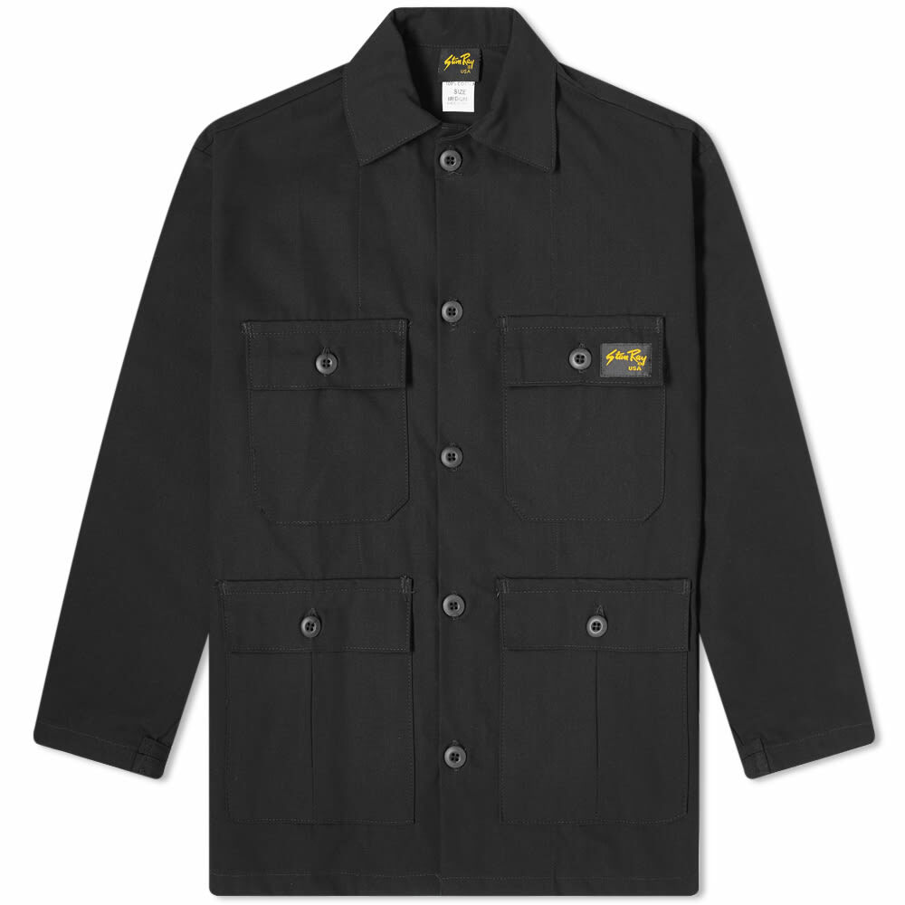Stan Ray Men's Four Pocket Jacket in Black Ripstop Stan Ray