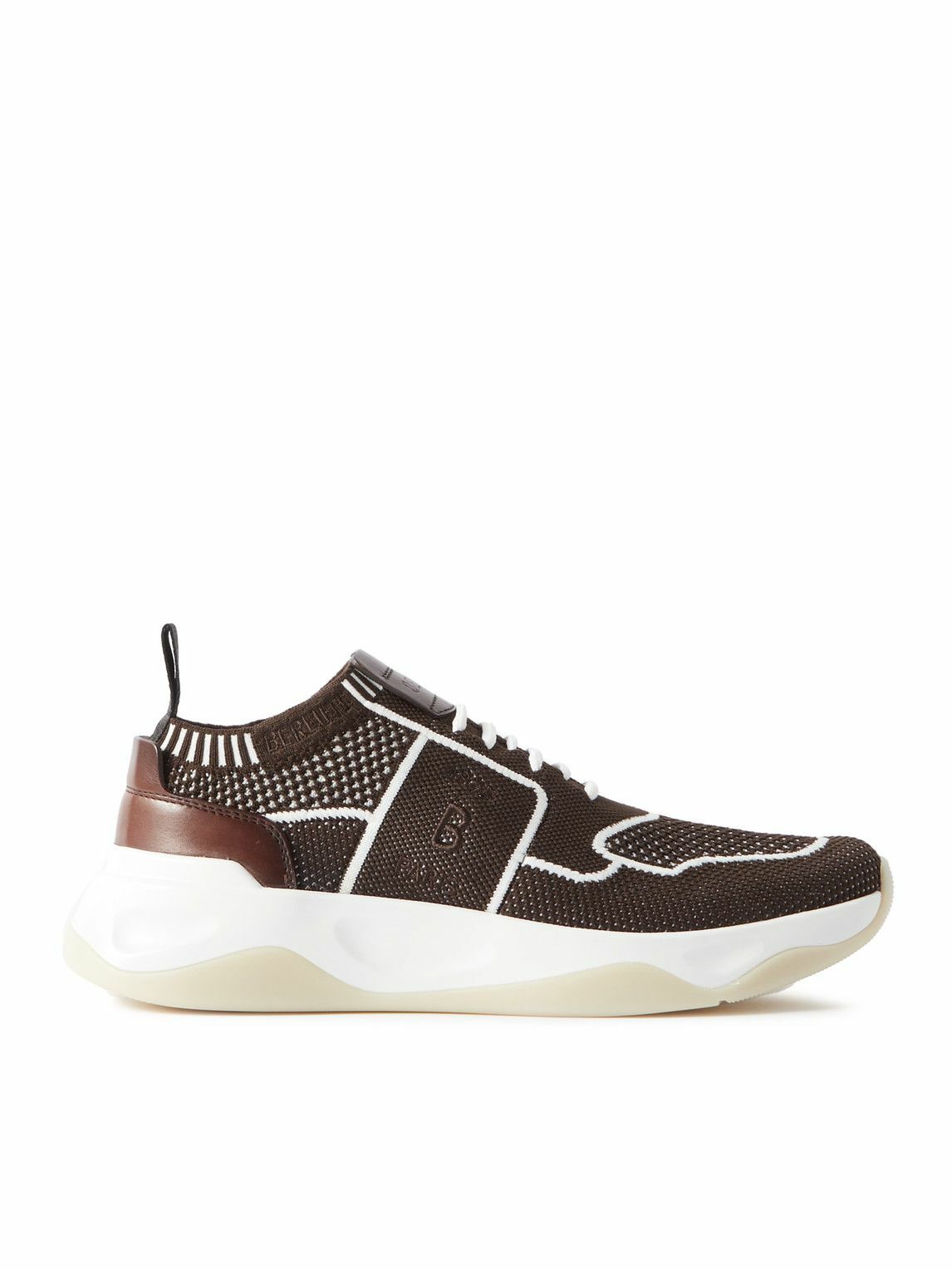 Berluti - Leather-Trimmed Mesh Sneakers - Brown Berluti