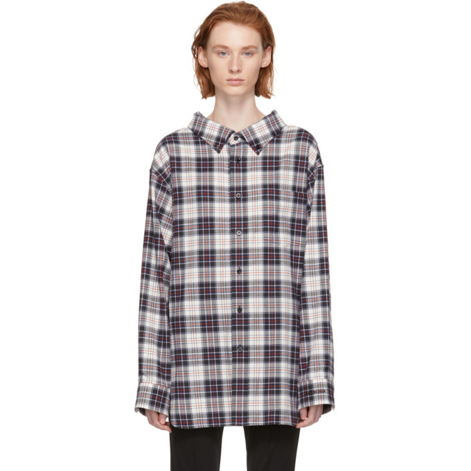 balenciaga swing collar shirt