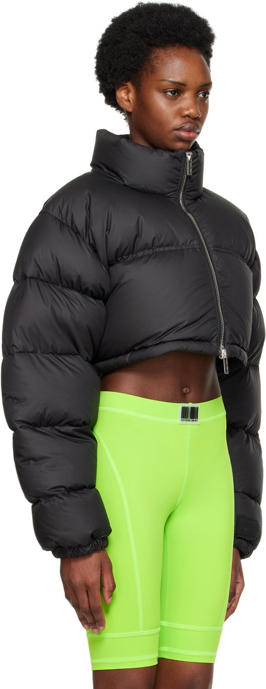 VTMNTS Black Cropped Down Jacket VTMNTS