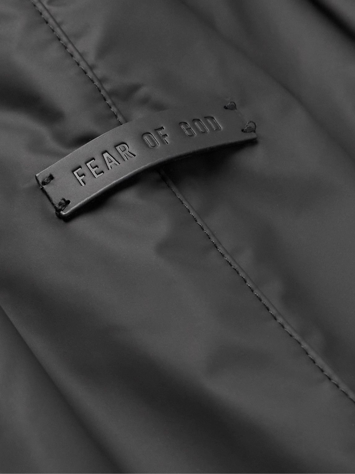 Fear of God - Tapered Logo-Appliquéd Rubber-Bonded Nylon Sweatpants
