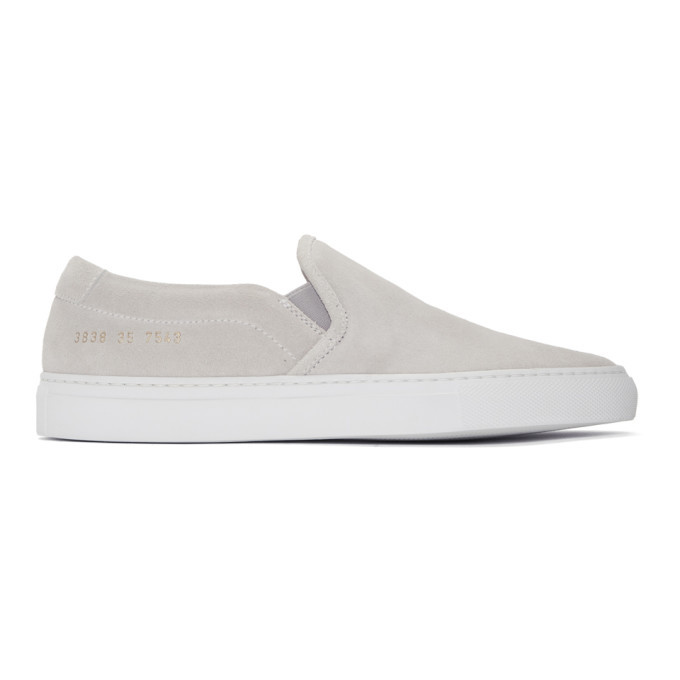 Common Projects Grey Suede Slip 