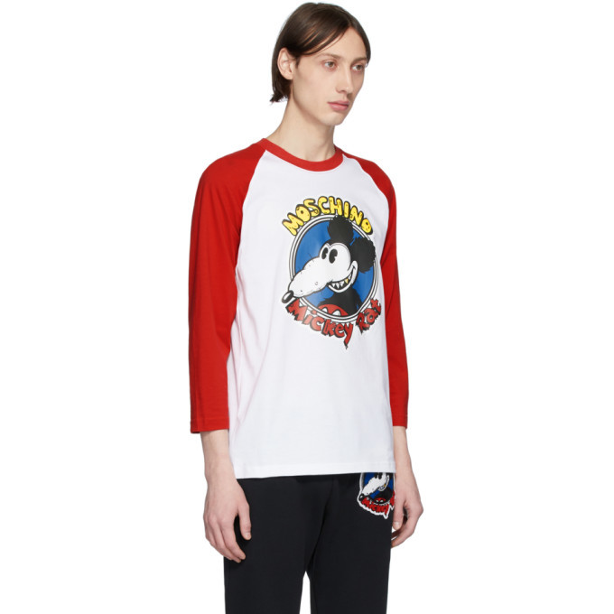 Mickey Rat Long Sleeve T-Shirt Moschino