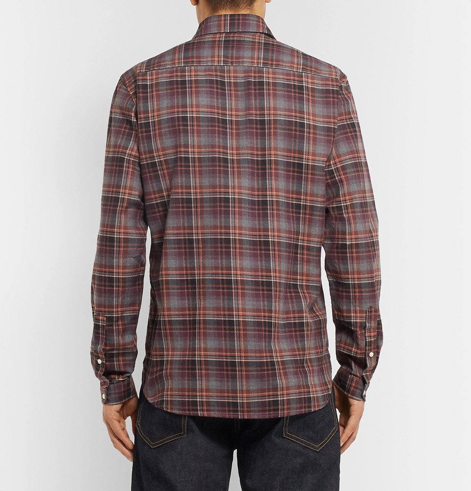 Oliver Spencer - New York Special Checked Cotton-Flannel Shirt - Multi