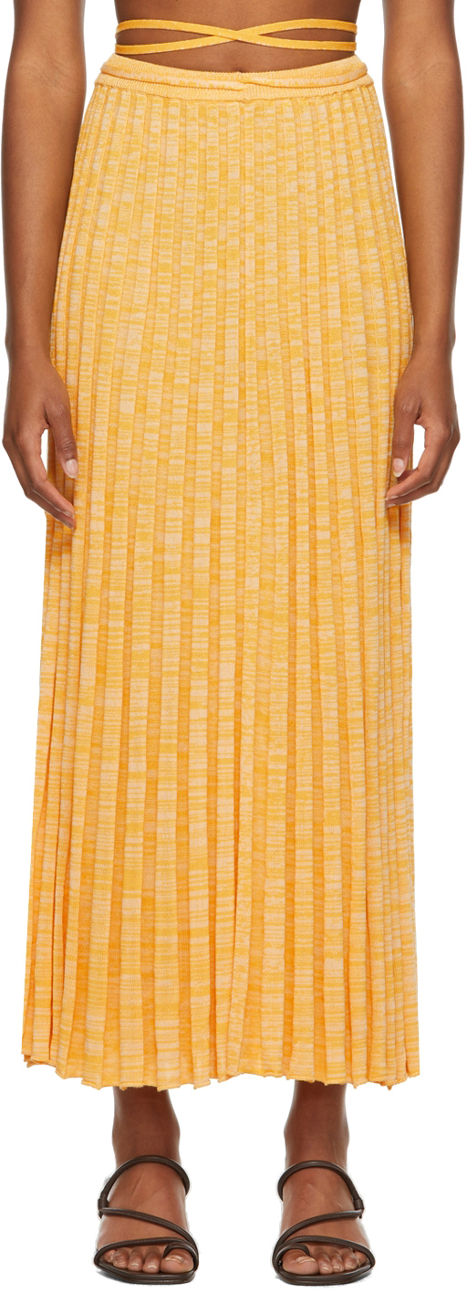 christopher esber pleated knit skirt