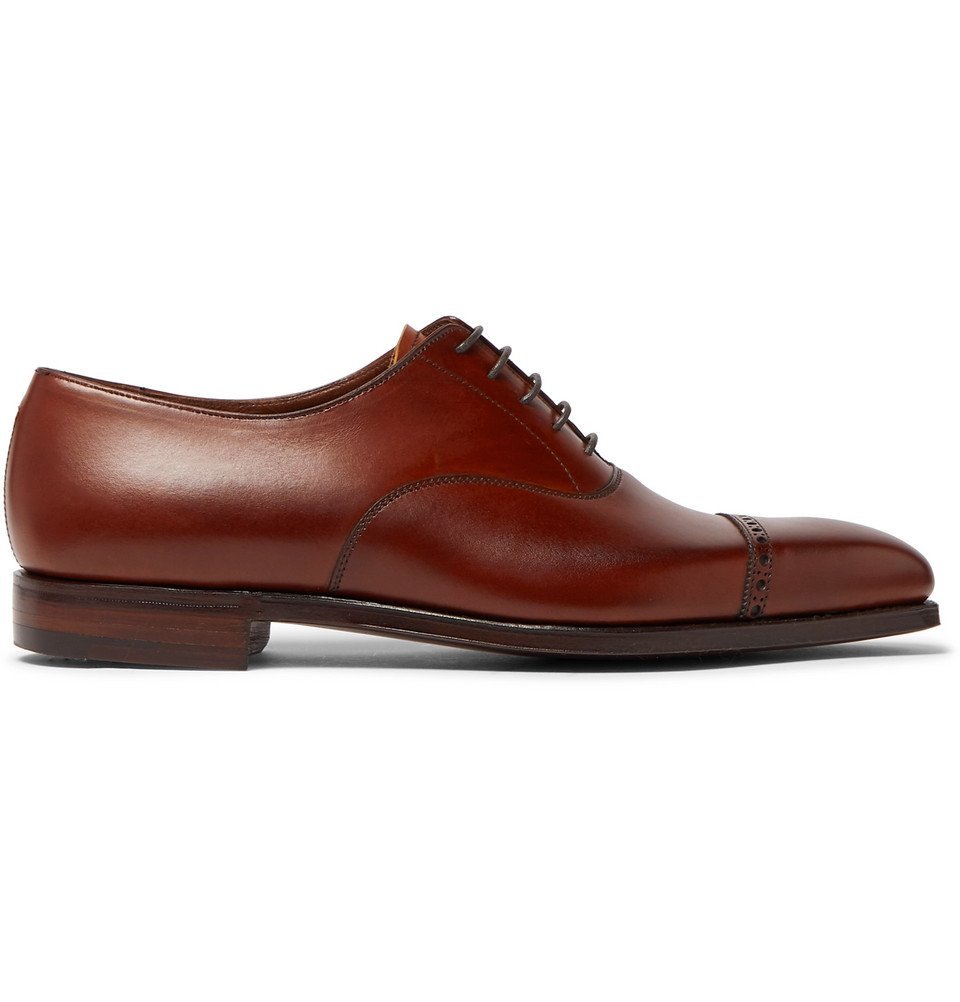 George Cleverley - Charles Cap-toe Leather Oxford Shoes - Brown George 