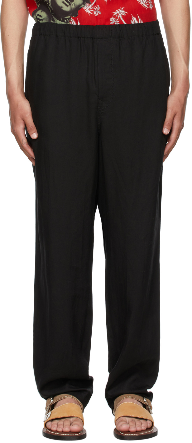 Undercover Black Rayon Trousers Undercover