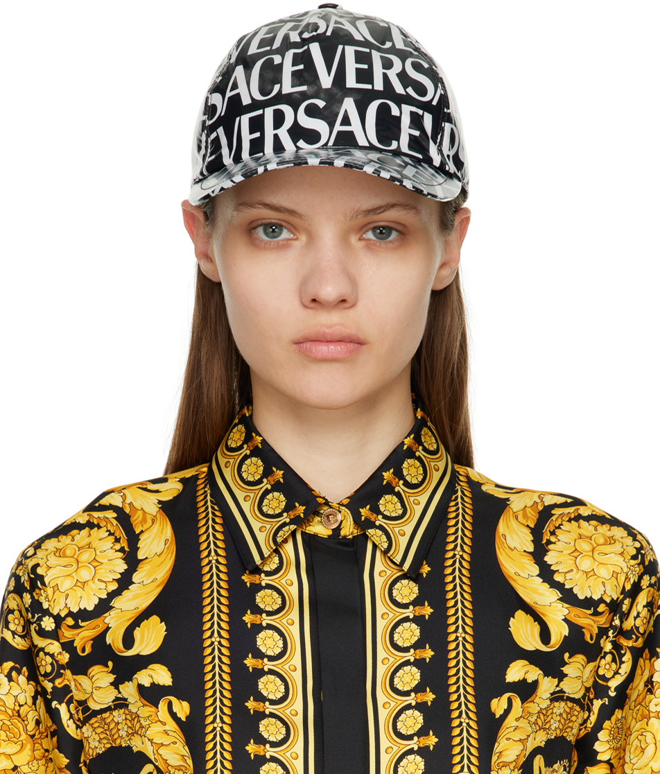 Versace Black & White Baseball Cap Versace