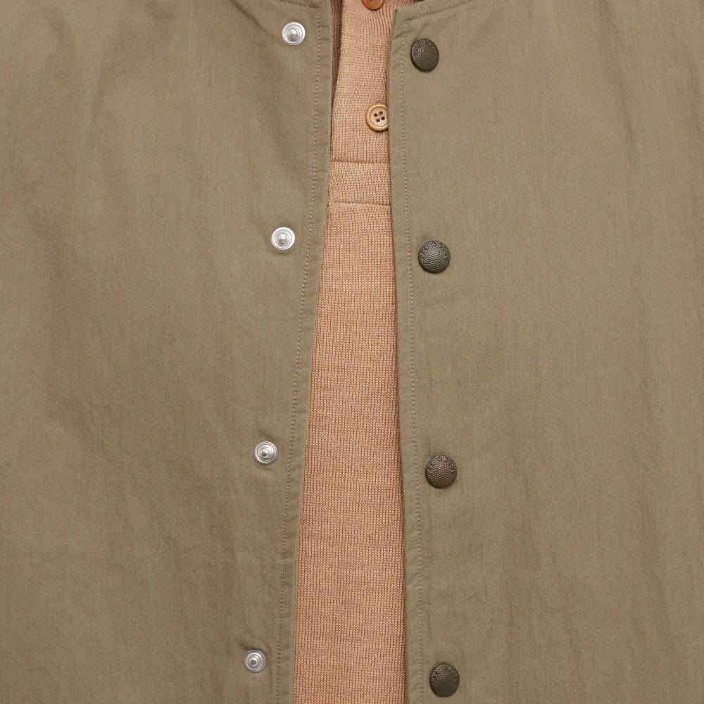 Rag & Bone Men's Paperweight Bomber Jacket Shirt in Olive Green Rag and