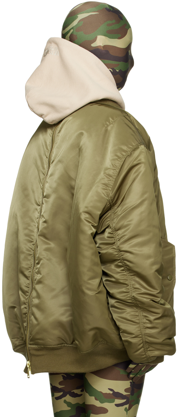 Vetements Khaki Reversible Bomber Jacket Vetements