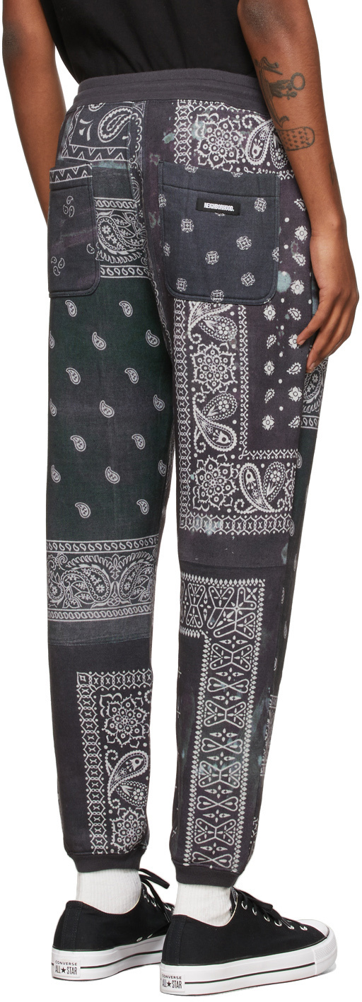 Neighborhood Black Bandana Sweatpants Neighborhood