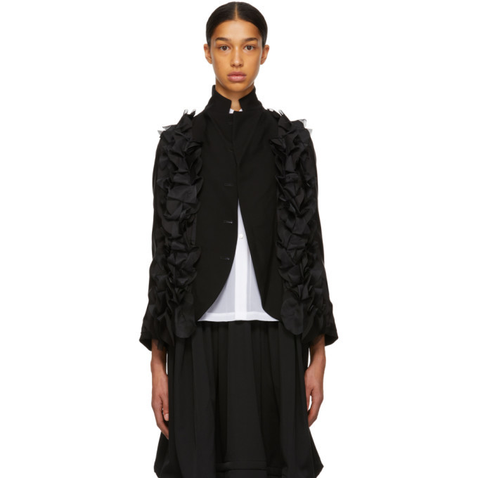 Comme des Garcons Comme des Garcons Black Ruffle Lining Blazer Comme ...