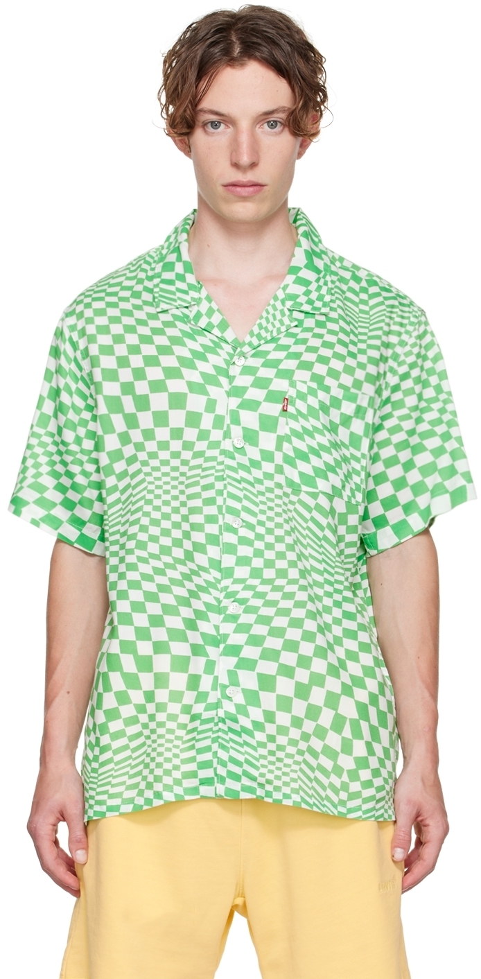 Levi's Green & White Sunset Shirt