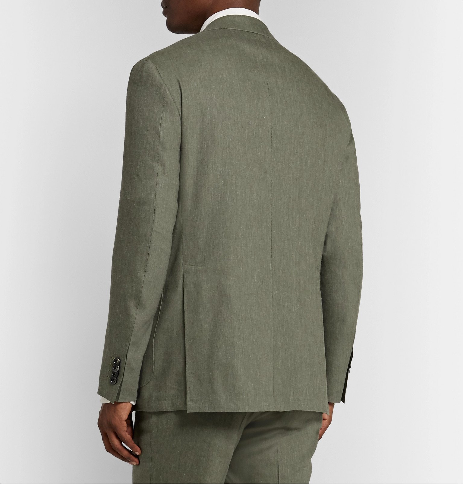 canali green suit