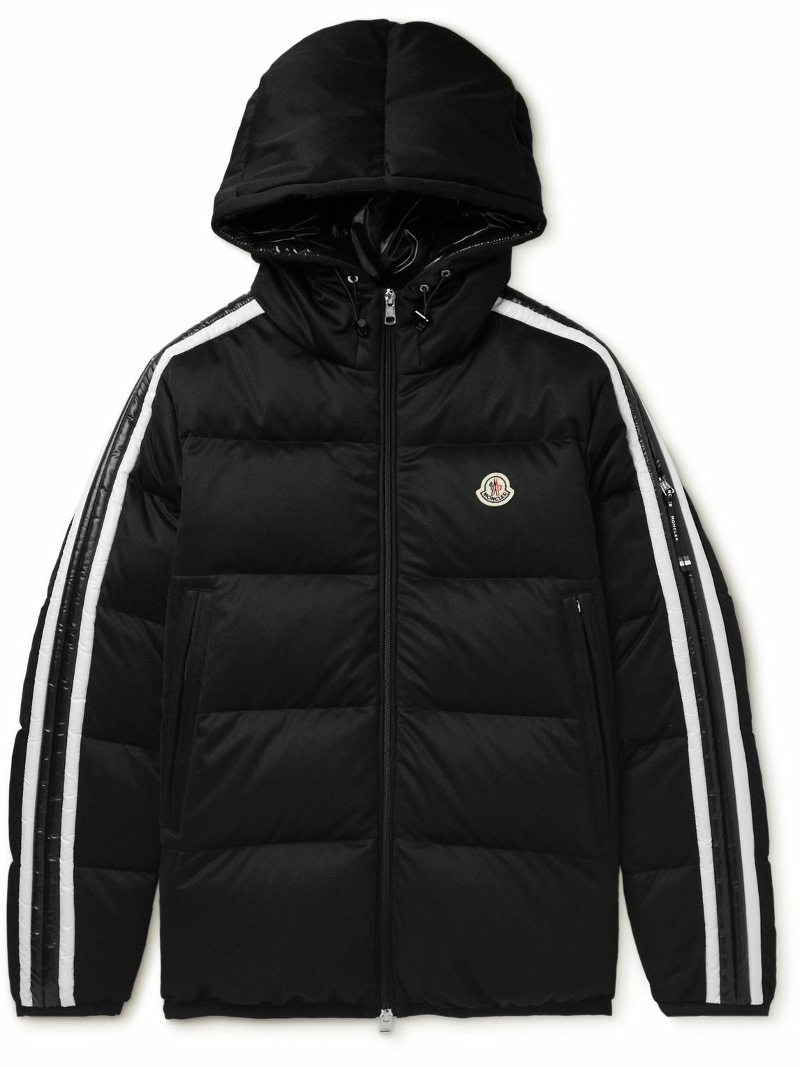 Moncler - Sanbesan Shell-Trimmed Quilted Tech-Jersey Hooded Down Jacket ...