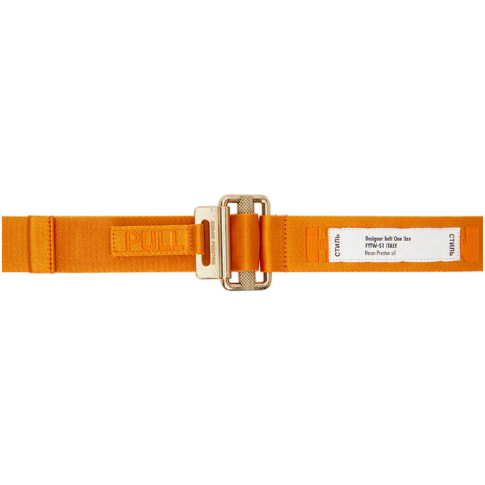 heron preston belt orange