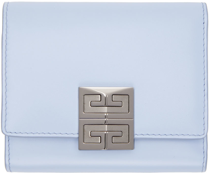 Givenchy Blue 4G Trifold Wallet Givenchy
