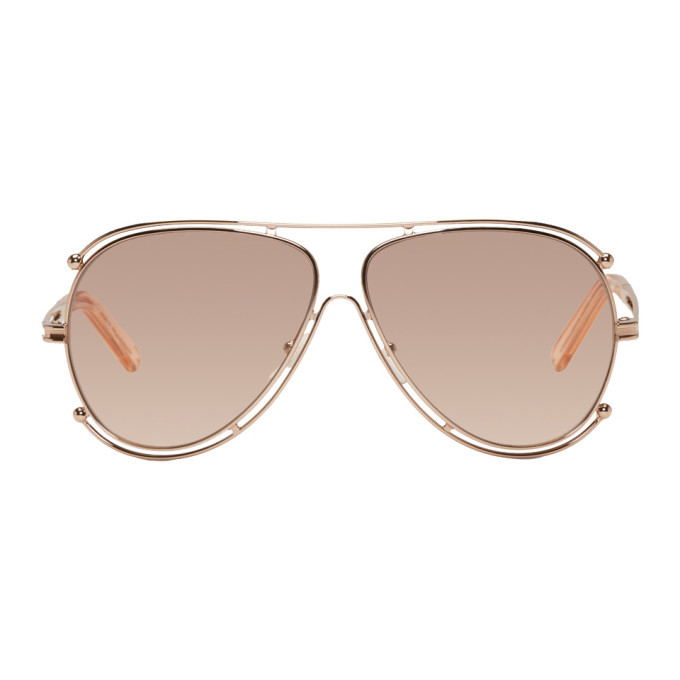 chloe rose gold sunglasses