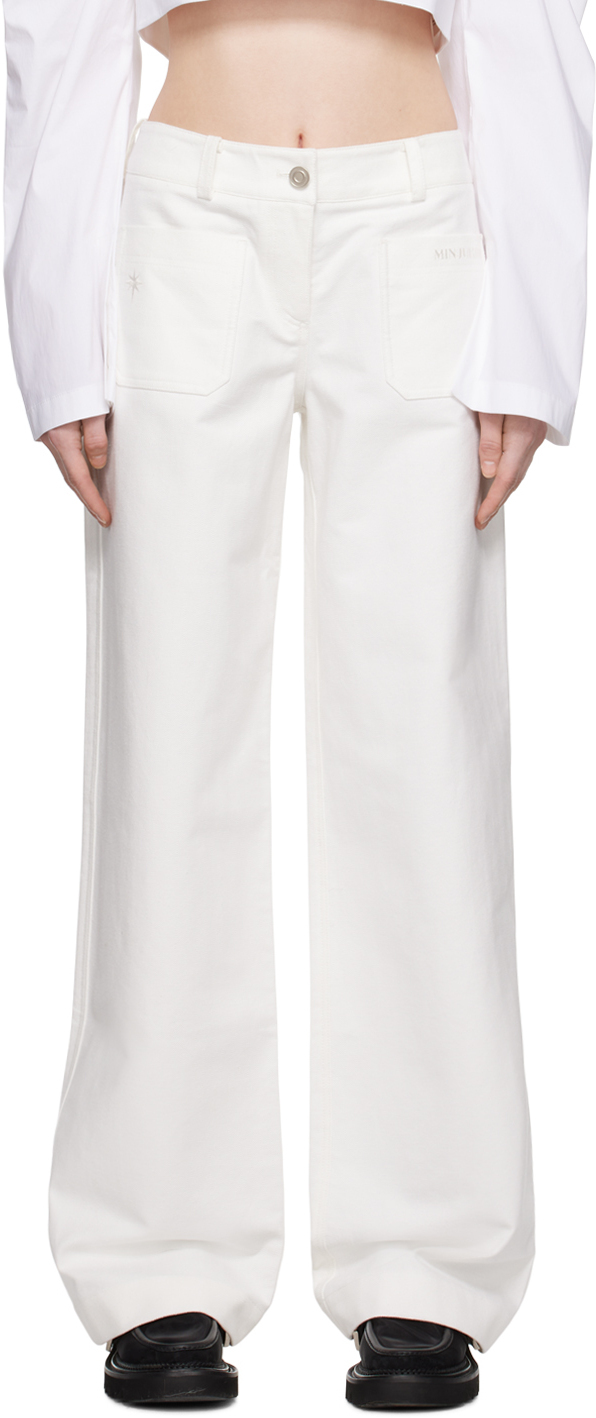 MINJUKIM White LowRise Trousers