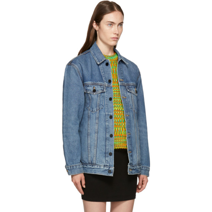 alexander wang oversized denim jacket