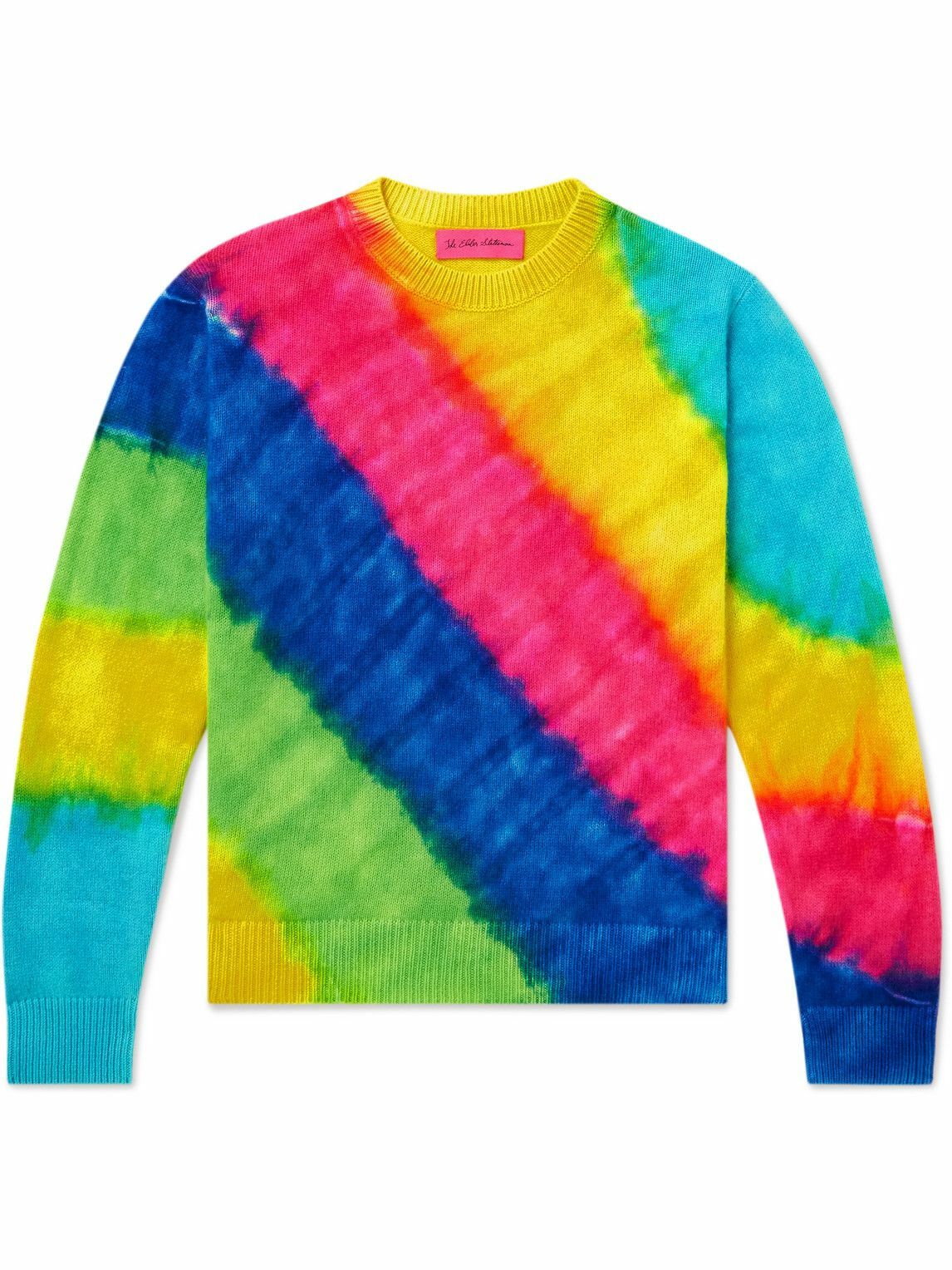 The Elder Statesman - Rainbow Void Tie-Dyed Cashmere Sweater - Multi ...