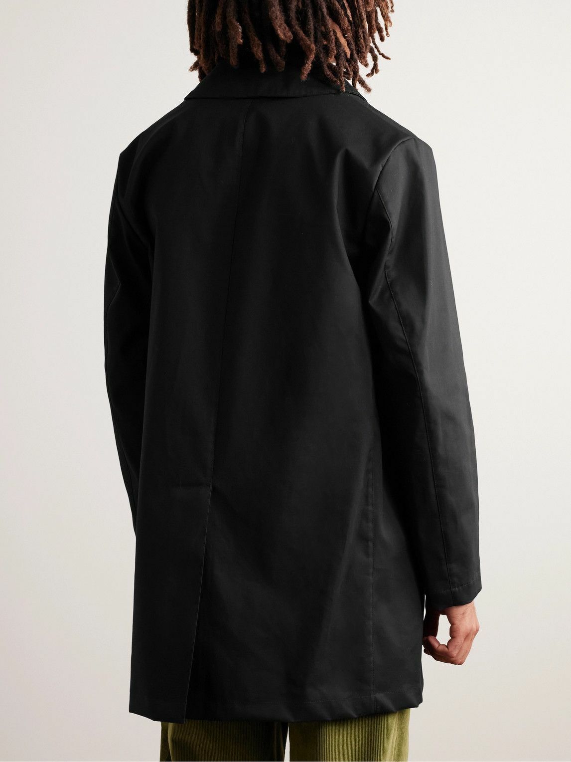 Mackintosh - Cambridge Bonded Cotton Trench Coat - Black Mackintosh