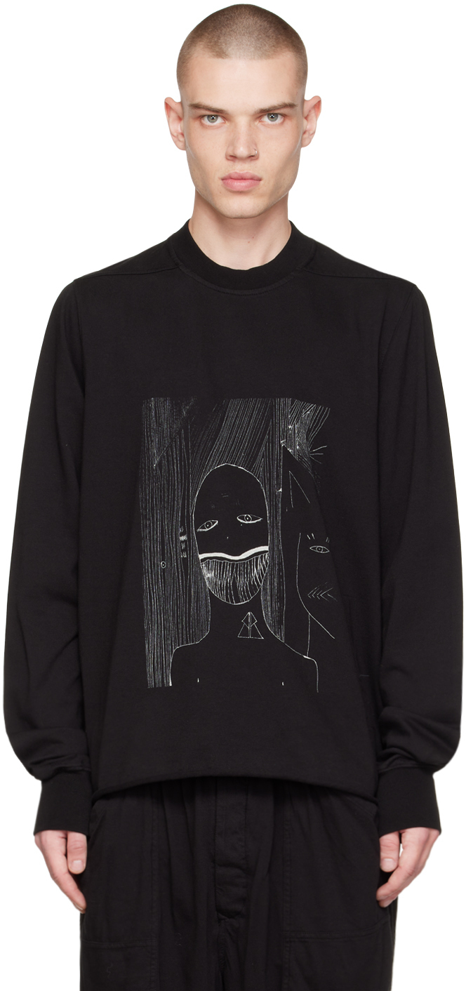 夜空 RICK OWENS PRINTED ARMS CREW SWEAT | southbayplanning.com