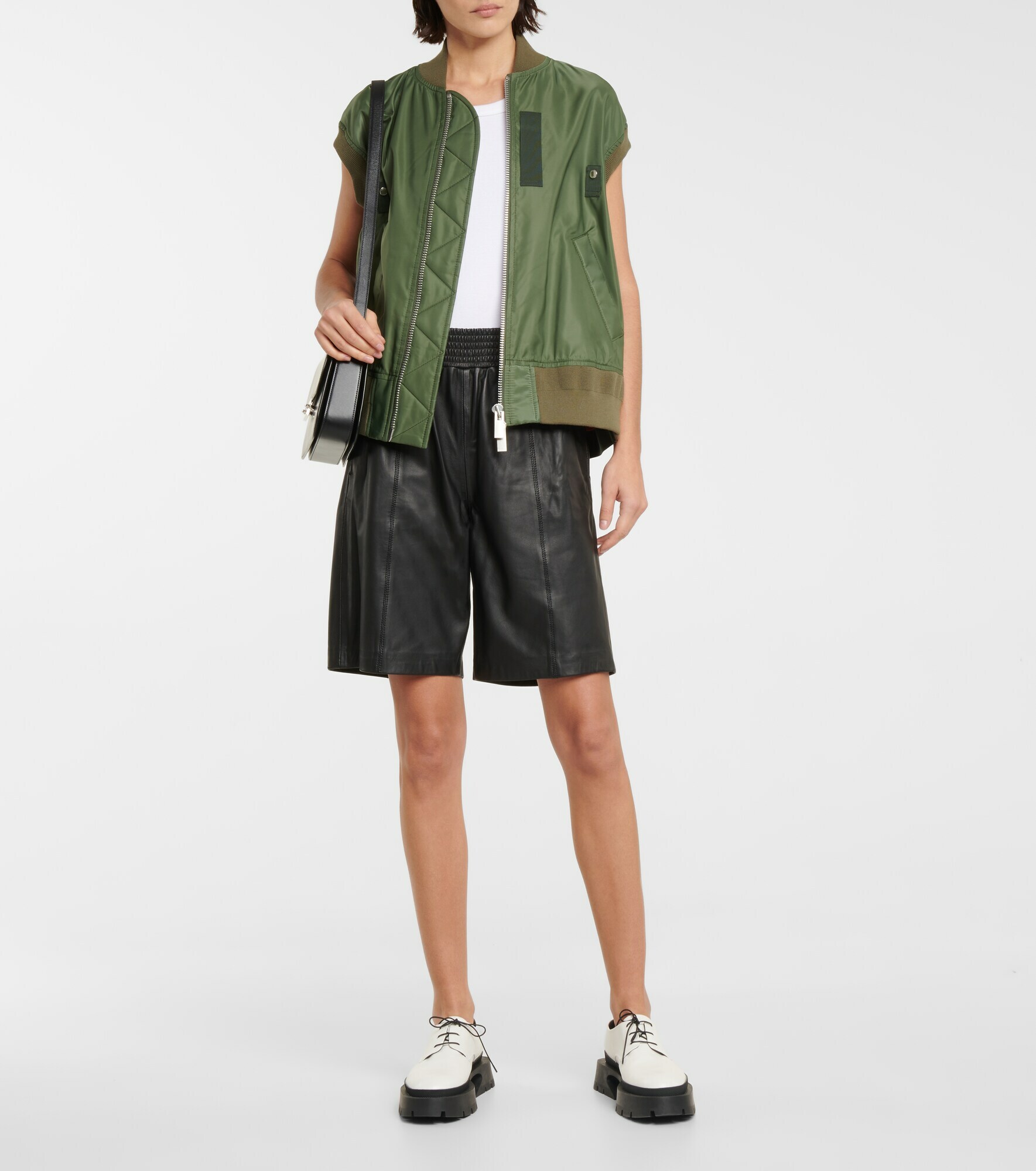 sacai nylon white