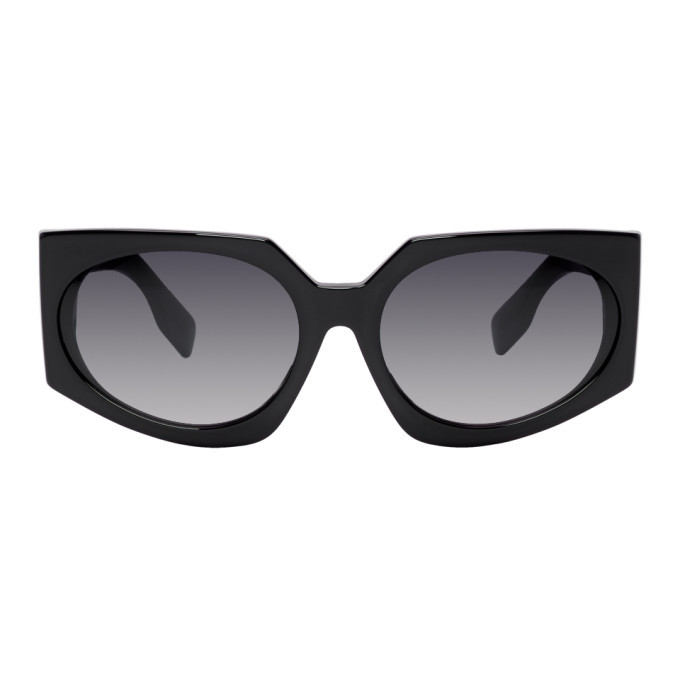 Burberry Black Oversized Wrap Sunglasses Burberry
