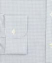 Brooks Brothers Men's Stretch Regent Regular-Fit Dress Shirt, Non-Iron Poplin Ainsley Collar Small Grid Check | Navy