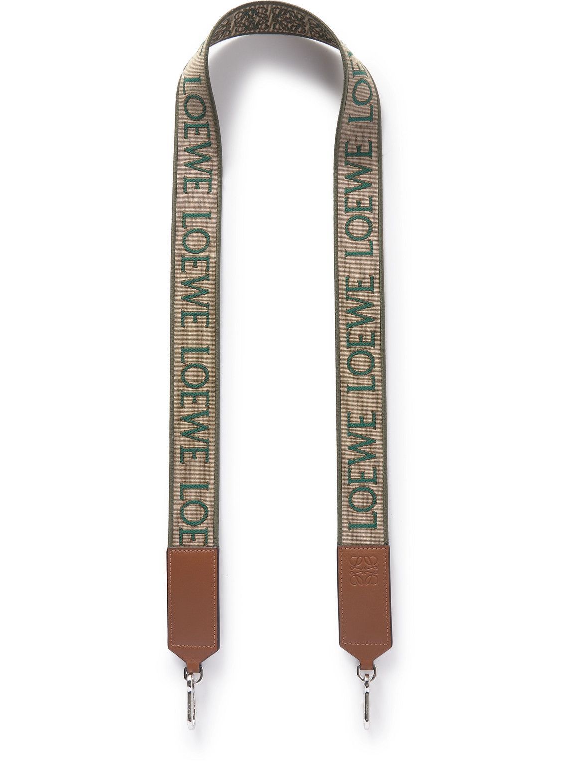 Loewe - Anagram Leather-Trimmed Webbing-Jacquard Bag Strap Loewe