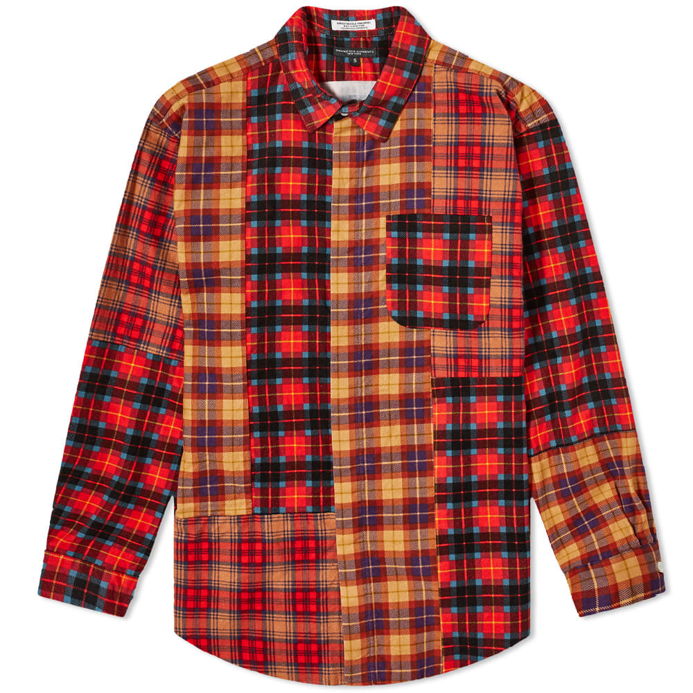 Engineered Garments Plaid Patchwork Shirt Engineered Garments