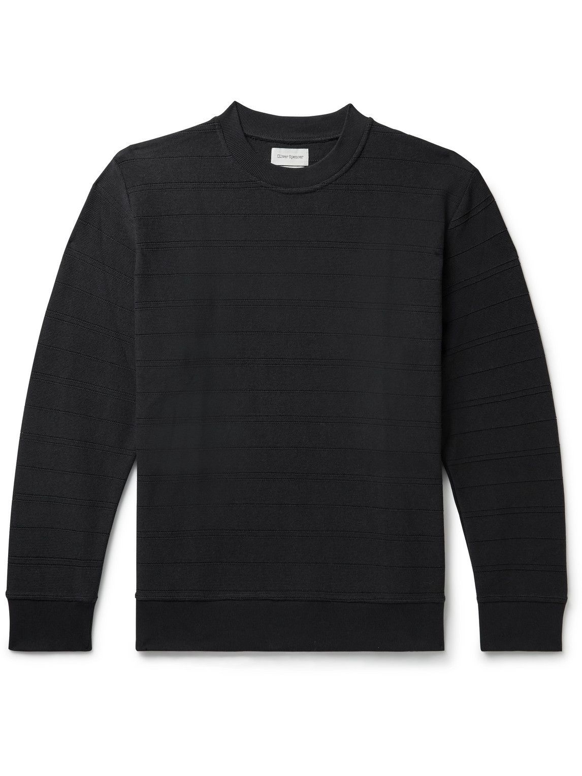 Oliver Spencer - Clemson Organic Cotton-Jersey Sweatshirt - Black