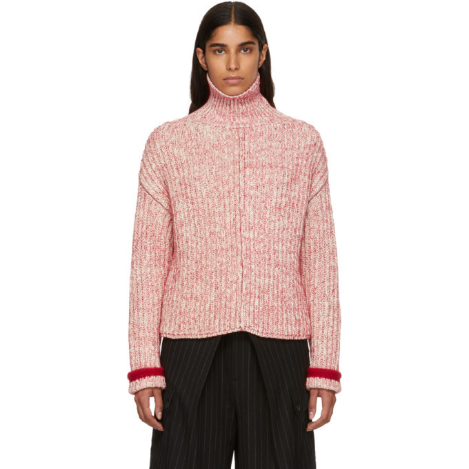 white thick turtleneck