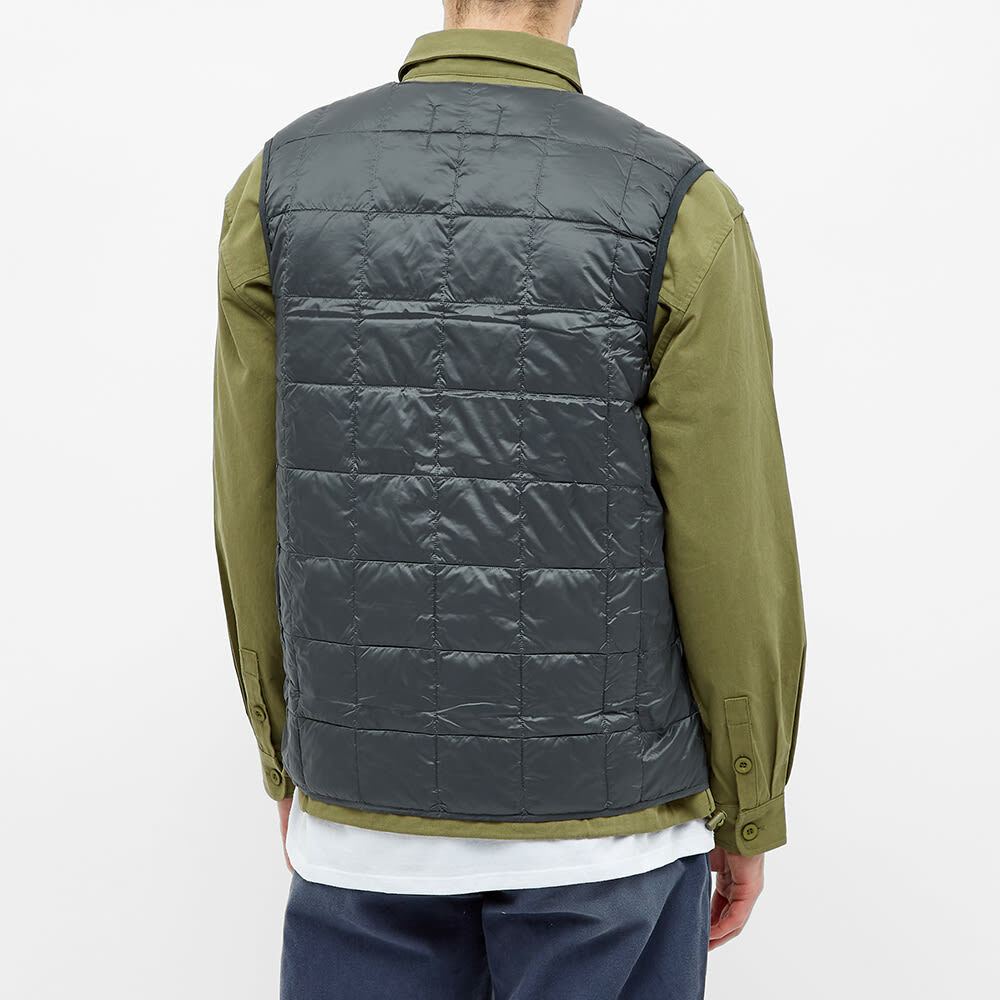 Taion Men's VNeck Down Vest in Charcoal Taion Extra