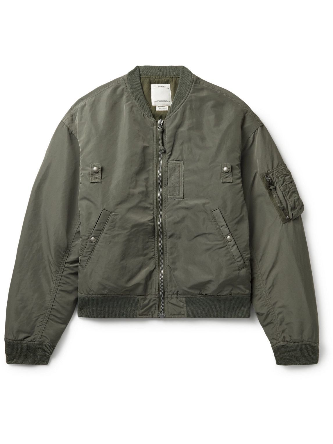 Visvim - Thorson III Padded Nylon Bomber Jacket - Green Visvim