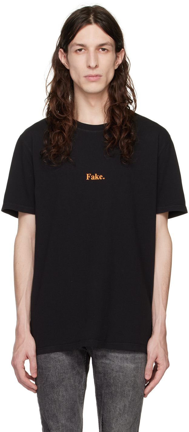 Ksubi Black 'Fake' T-Shirt Ksubi