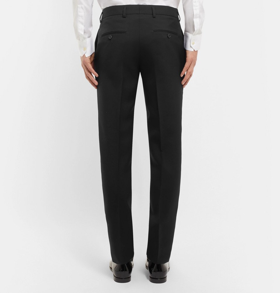 Saint Laurent - Black Slim-Fit Virgin Wool-Gabardine Suit - Men 