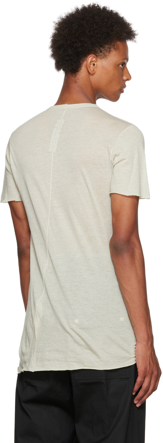 Rick Owens Beige Basic T-Shirt