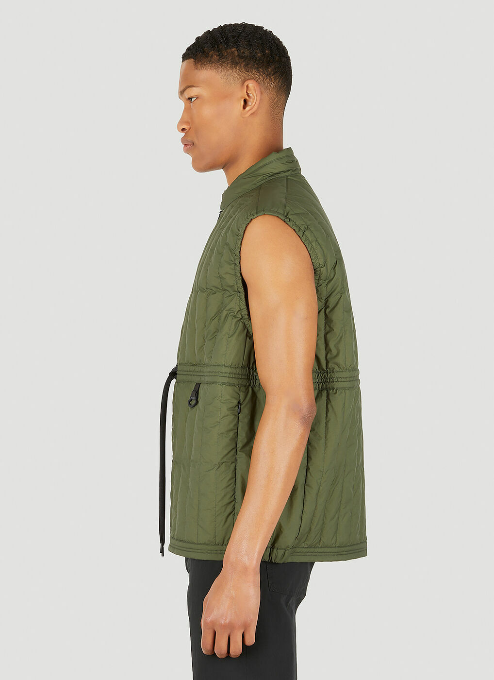 Retz Sleeveless Jacket In Green Moncler