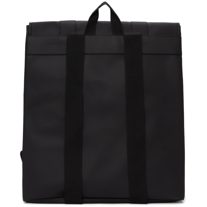 RAINS Black MSN Backpack Rains