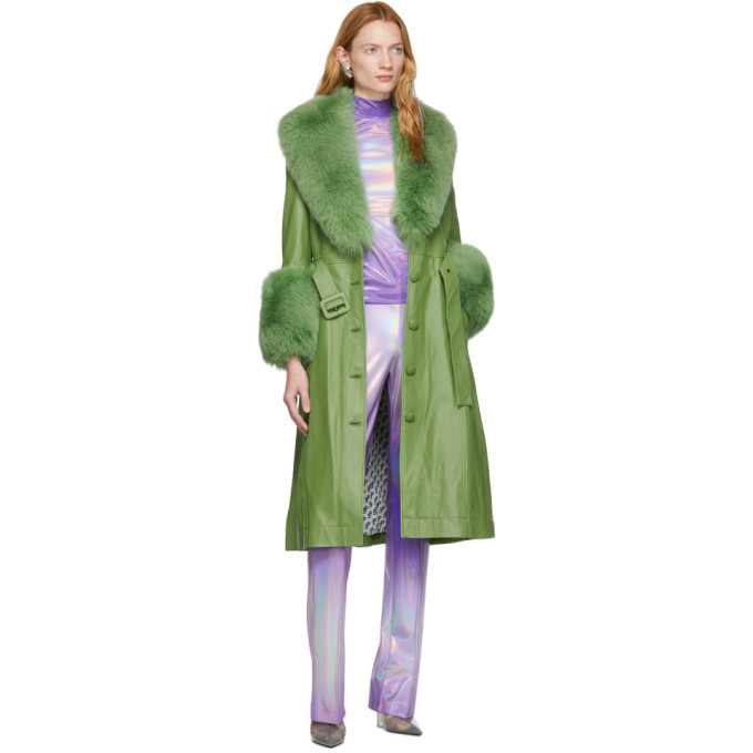 saks potts coat green