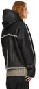 Rick Owens Black Zipped Leather Jacket