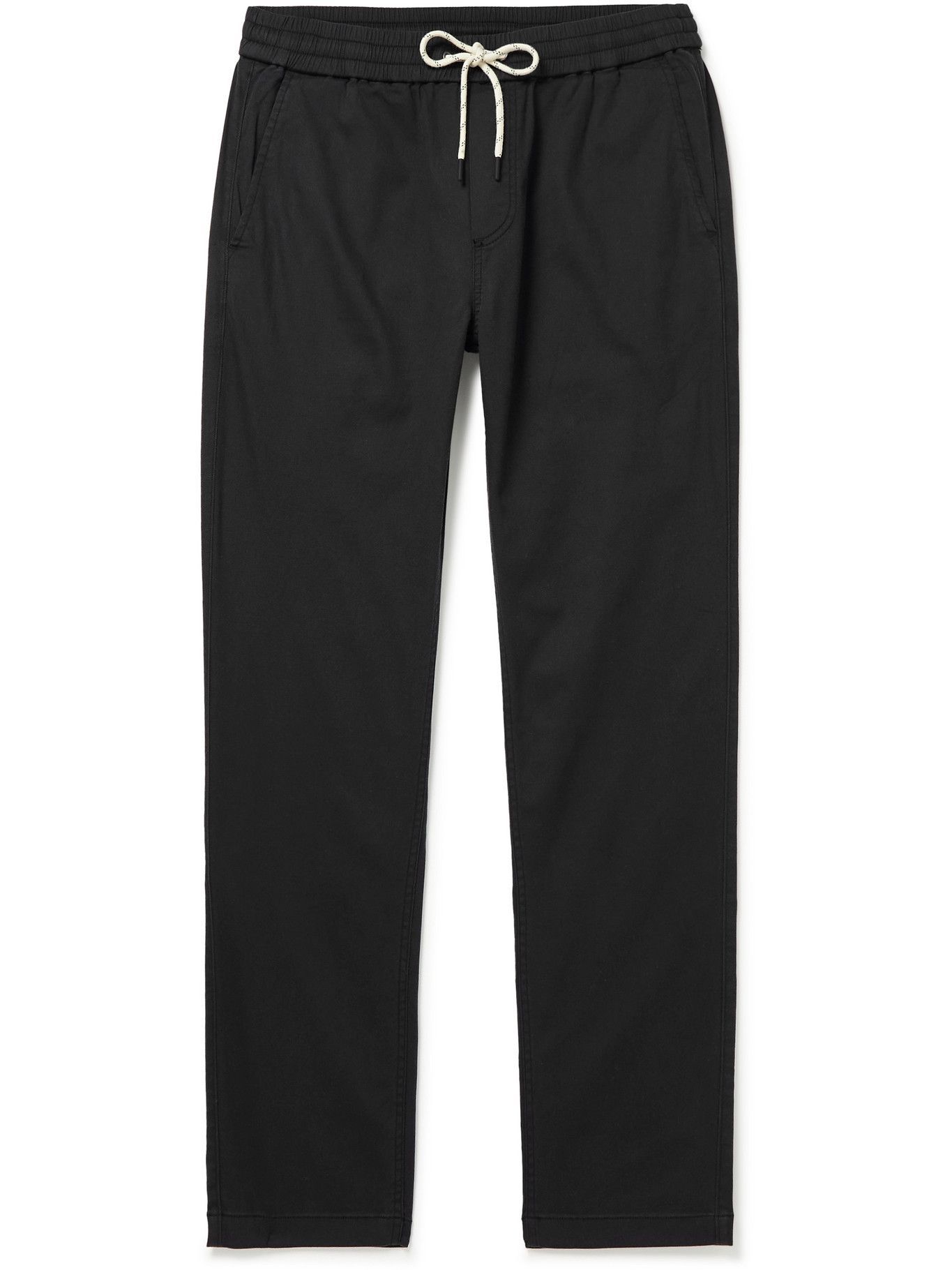 FAHERTY Twill Drawstring Trousers Gray Faherty