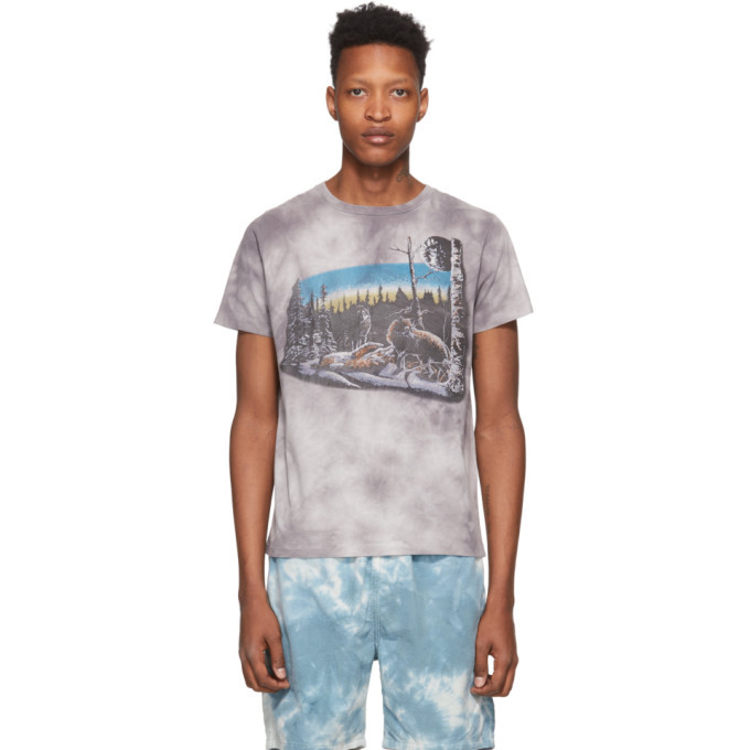 tie dye animal shirt