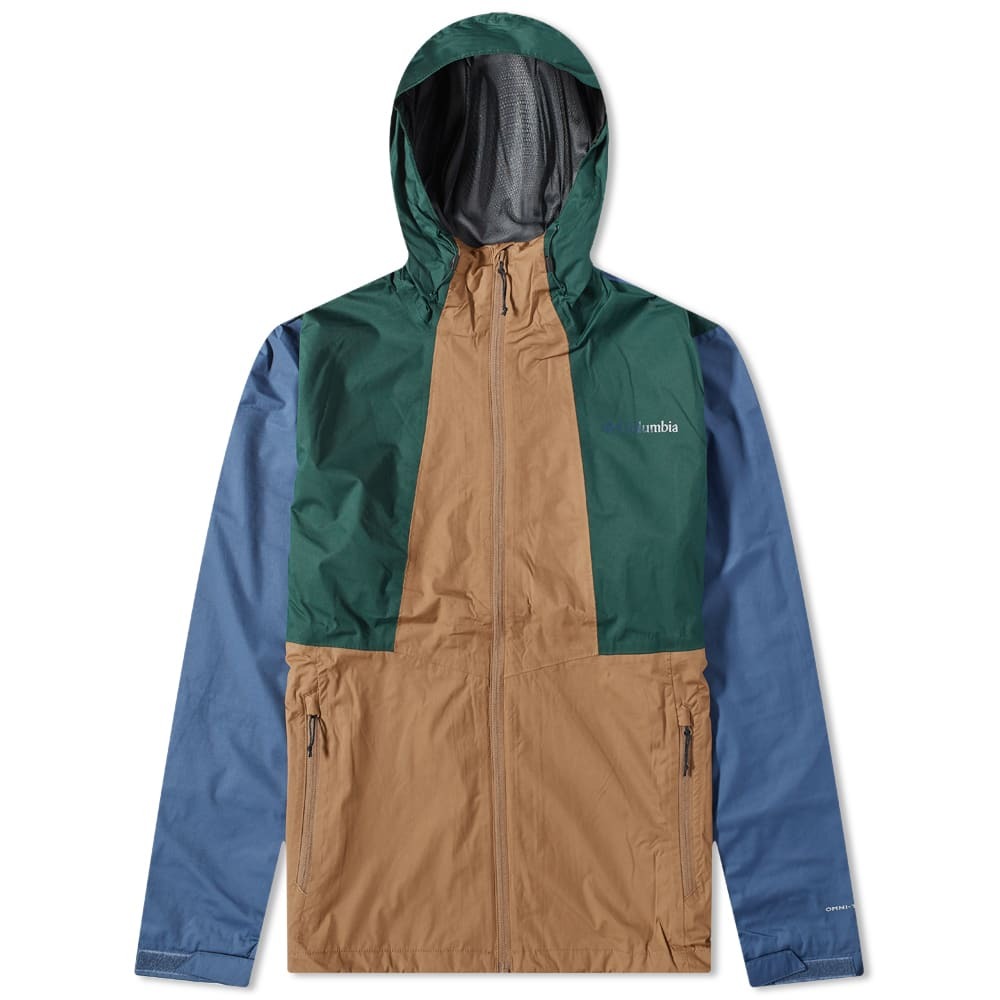 Columbia Men's Inner Limits II Jacket in Brown And Spruce Green Columbia