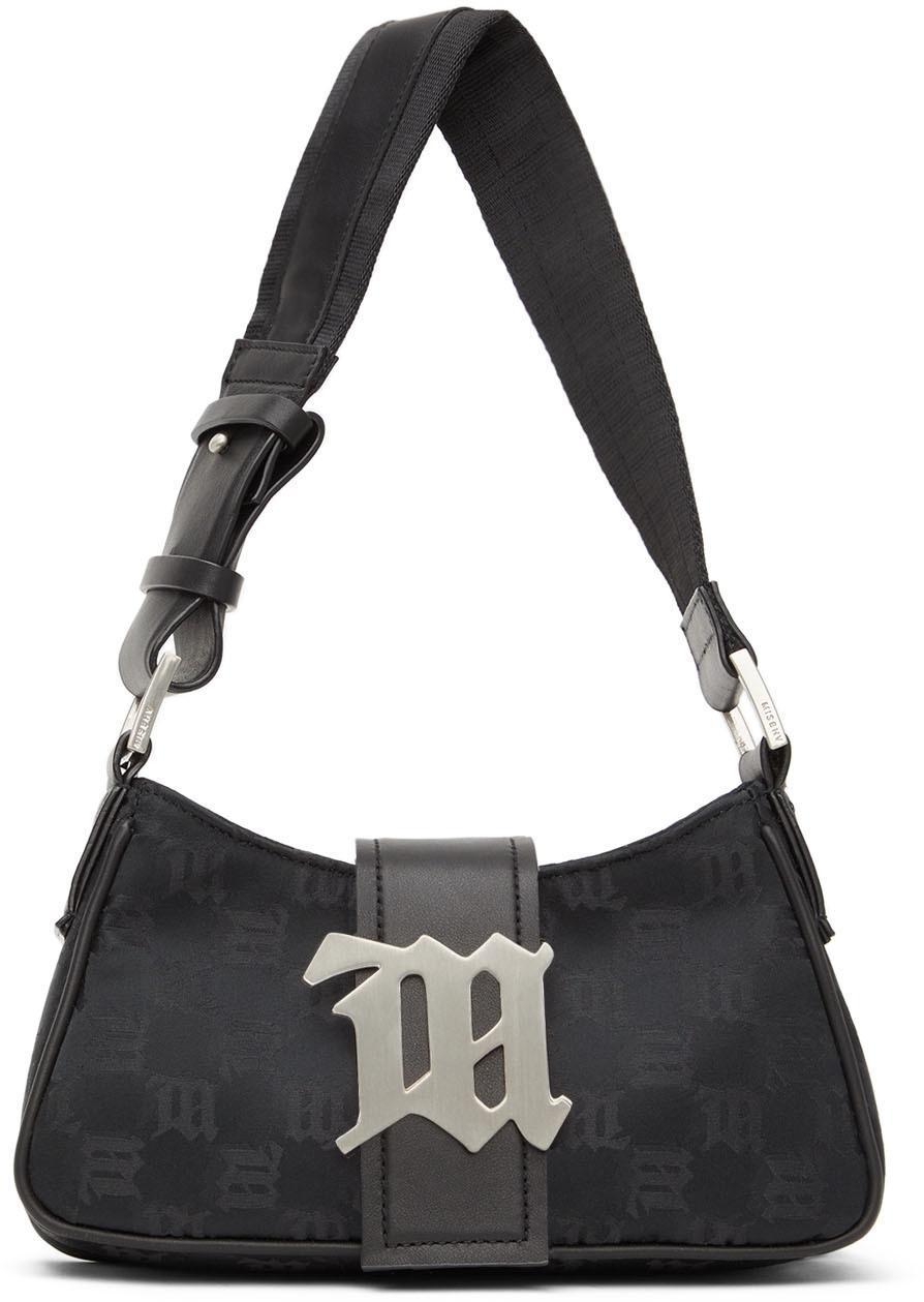 MISBHV Black Mini Monogram Shoulder Bag MISBHV