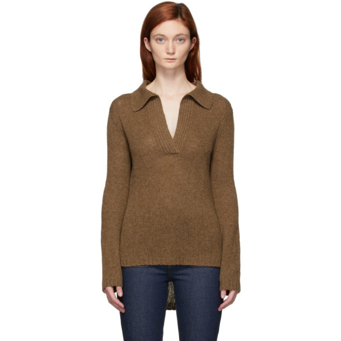 Khaite Brown Cashmere Cass Sweater Khaite